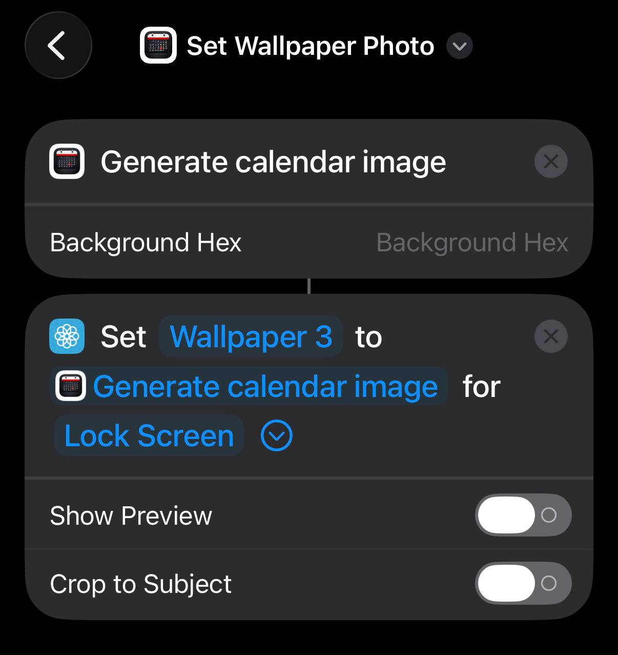 Configure Set Wallpaper options